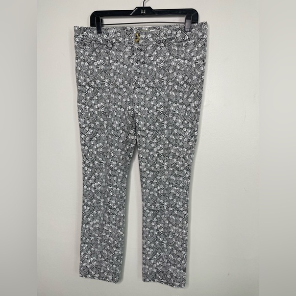 Anthropologie Bowery Pineapple Print Cropped Jeans Sz 16R XL Stretchy Comfort - Picture 3 of 11